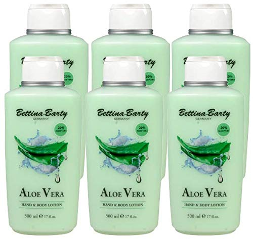 Bettina Barty Aloe Vera Hand & Body Lotion, 6 x 500 ml