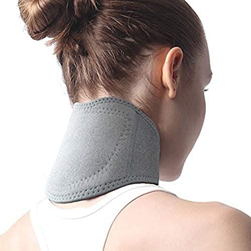 Neck Support Brace Strap for Pain Relief and Bone Relaxer Adjustable Self Heating Neck Stretcher Cervical Collar Warm Neck Guard Protector Neck Wrap for Neck Injury Pain Stiff Neck Stiffness Headache
