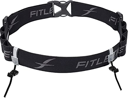 Fitletic® | Race 2 | Laufgürtel mit Startnummern-Halterung | Gürtel Laufen| Fitness Equipment | Hüftgürtel Damen/Herren | Jogging Zubehör | Laufgürtel | Fitnessgürtel