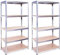 Unités de rangement pour garage : 180 cm x 90 cm x 30 cm | Étagères robustes pour rangement – 2 baies, galvanisées à 5 niveaux (175 kg par étagère), capacité de 875 kg | Pour atelier, abri de jardin,