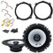 Kit 2 altoparlanti Alpine casse con adattatori per installazione compatibili con Alfa Romeo 147, 159, Lancia Y, Lancia Musa, Fiat Idea