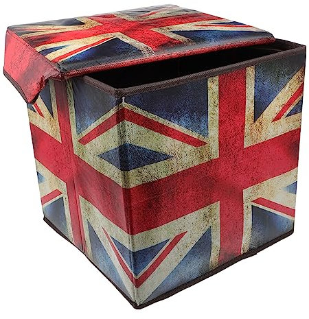 Homoyoyo Aufbewahrungsboxen Im Retro-stil mit Union Jack- für Den Kleiderschrank Zusammenklappbarer Deckel für Kleidung und Kleinigkeiten