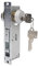 foriy Storefront Door Lock, Commercial Door Lock Double Cylinder Hook Deadbolt Lock Set with 3 Key Zinc Alloy Lock Core for Aluminum Zinc Alloy Shop Doors 1-1/8 Backset Silver