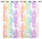 YUANZU Weißes Einhorn Vorhänge Mädchen Regenbogen Streifen Ösen Gardinen mit Blickdichte Vorhang Kälteschutz Blackout Curtain Kinderzimmer Schlafzimmer Verdunkelung Fenster, 2 Stück, H 160 x B 132 cm