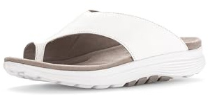 Gabor Damen Zehentrenner, Frauen Sandalen,Sommer,Strand,Sommerschuhe,Freizeitschuhe,offene Schuhe,Strandschuhe,Weiss (Micro),38 EU / 5 UK