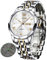 OLEVS Uhr Herren Luxus Diamant Edelstahl Wasserdicht Analog Datumsanzeige Business Original Weiß Armbanduhr Herren