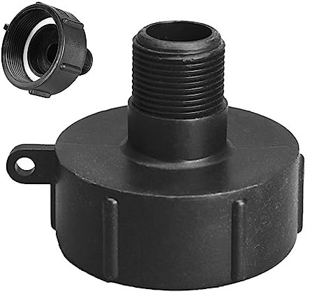 Aznever Tote-Tank-Adapter,IBC-Tote-Tank-Adapter - IBC-Tonnage-Verbindungsstück,Tankanschluss, Wassertank-Schlauchadapter, Wassertank-Anschluss, Ton-Fass-Adapter, Wassertank-Adapter