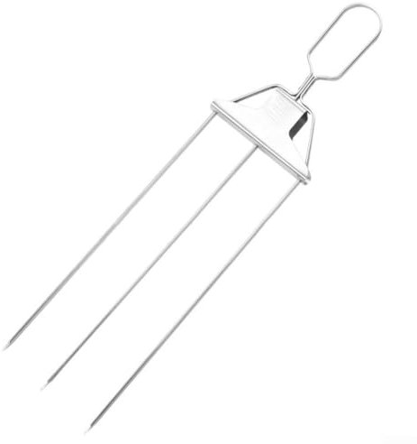 Brochetas de acero inoxidable fáciles de limpiar, adecuadas para deliciosos platos de kebab