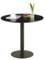 anrekl mid Century modern runder esstisch couchtisch Kleiner esstisch für küche, esszimmer Wohnzimmer Schlafzimmer büro Cafe minimalistischer Kleiner esstisch, schwarz