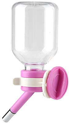 BEIJIALY Dog Water Bottle for Crate, Pet Dog Hanging Drinking Bottle Head Fountain Portable Cat Water Dispenser, Hanging Water Dispenser Fountain Bottle for Cats Dogs Puppy(150ml)
