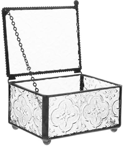 IMIKEYA Vintage Schmuckbox Organizer Zum Aufbewahren Von Ringen Ohrringen Und Anhängern Für Schlafzimmer Und Wohnzimmer Retro-stil Schmucketui