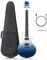 Electric Guitar Nova Go Sonic Smart Electric Carbon Fiber Guitarra with 10W Wireless Speaker, Onboard Presets, Charging Cable, Adjusting Wrench, and Gig Bag, Ocean Blue
