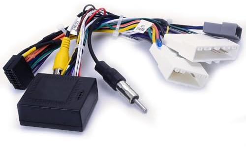Oulesh Arnés Cableado para Nissan Qashqai X-Trail 2019, para Android arnés de cableado de Radio de 16pin para Coche