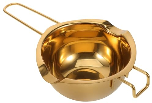 ABOOFAN Olla De Fusión De Acero Inoxidable Recipiente Antiadherente para Baño María Recipiente para Derretir Chocolate para Mantequilla Queso Vela Jabón Ollas para