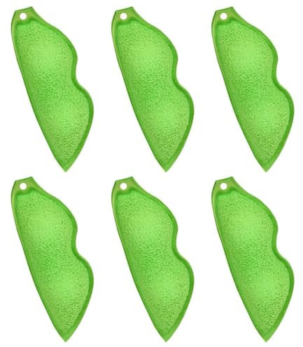 Sarini 6PCS Beans Shaped Bottle Cleaning Sponge, Reusable Bottle Cleaning Beans, Water Bottle Cleaner Sponge, All-Around Magic Cleaning Beans for Small Mouth Water Bottles, Baby Bottles