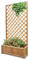 FRANKYSTAR Dorothy - Fioriera in legno di cedro impregnato con spalliera H180 cm - ebony