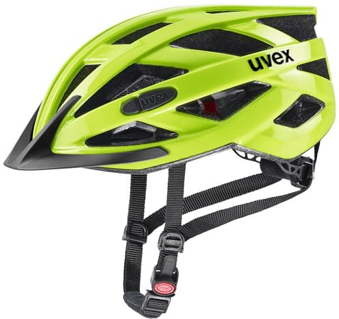 uvex i-vo 3D - Leichter Allround-Helm für Damen und Herren - individuelle Größenanpassung - erweiterbar mit LED-Licht - neon Yellow - 56-60 cm