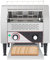 Tostadora transportadora comercial de acero inoxidable, tostadoras transportadoras de restaurante de 16 kg, control de temperatura ajustable, con revestimiento antiadherente, para hoteles,