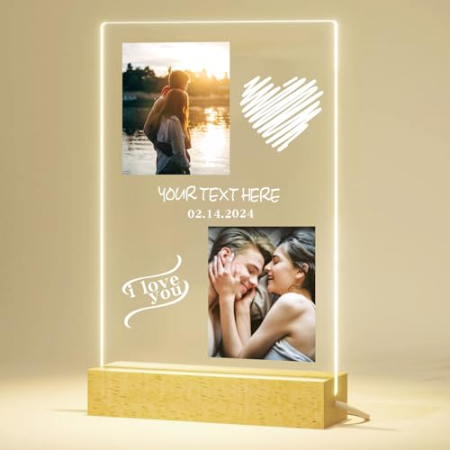 Acryl Glas Bild, personalisiertes Foto Geschenk, mit eigenem Bild und Text, im Spotify Song Cover Musik Glas Design, Fotogeschenke für Sie & Ihn, Frauen & Männer