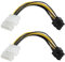 brileze 8 Pin PCIe to 2 X 4 Pin Molex Power Cable GPU Graphics Card Cables PCIe to Molex Express Cable Adapter 4D-8P Video Card Power Converter