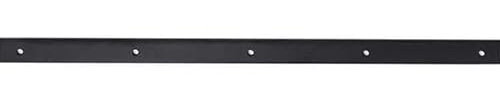 LogistSystem Rail monobloc de 200 cm de 2 m pour système de porte coulissante - Kit de rail - Noir - Type de porte de grange