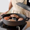 Outdoor Roaster with Lid, Baked Sweet Potato Pan, Thick Cast Iron Baked Sweet Potato Pot, Thick Cast Iron Roasted Sweet Potato Pot