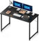 ODK Bureau, Petit Bureau, Table D'ordinateur, Table de Bureau, Bureau Moderne Simple pour Le Bureau à Domicile (Noir, 120 x 48 cm)