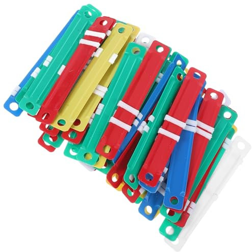 OFFSCH 100stücke Teiliges Kleine Flexible Plastik-bindegeräte Für Notizbücher Einfach Zu Öffnende Bindespiralen Geeignet Für Lose Diy-buchbindezubehör Kompatibel Mit Buchbindemaschinen