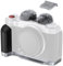 SMALLRIG X-M5 Handgriff L-förmiger Griff für Fujifilm X-M5, integrierte Schnellwechselplatte für Arca, Leichter seitlicher Silikongriff, inkl. Windschutzscheibe mit Cold Shoe Adapter (Silber) – 4875