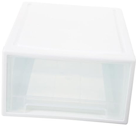 Vaguelly Estuche Organizador Grande Para Ropa Interior y Prendas, 13l, Plástico Resistente Color Marfil, Diseño Tipo Cajón, Almacenamiento Doméstico Versátil Para Ordenar El Hogar