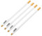 OFFIGAM 4Er Set Eyeliner Augenbrauenstift Set Augenbrauenschärfer Augenbrauen-Tools Bartfüller für Männer Augenbrauen-Definierer Friseurkreide Bartformstift Holz Weiß