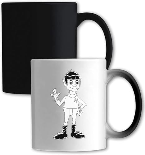 Tasse mit langen Ohren, Farbwechsel, Weiß