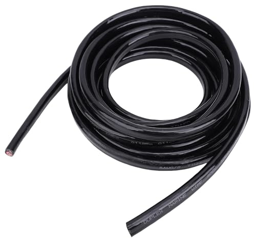 Cryfokt 8 AWG Cavo di Barca in Rame, Duplex 30 Piedi Ad Alta flessibilità a 8 Prestazioni Marine per Automobili