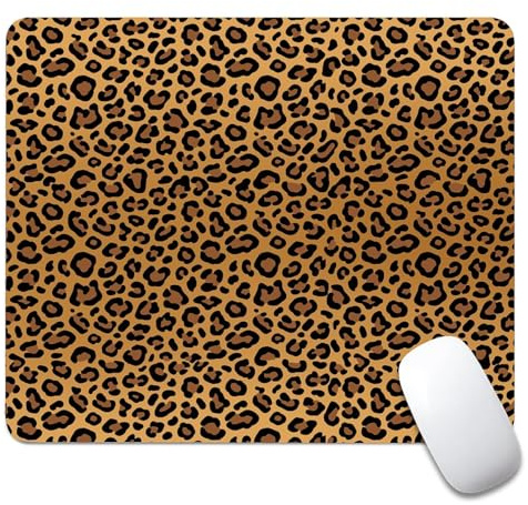 artslion Tapis de Souris Gaming 240 x 200 mm avec Base en Caoutchouc antidérapante – Tapis de Souris Compact et résistant pour PC et Ordinateur Portable Imprimé léopard Marron Modèles