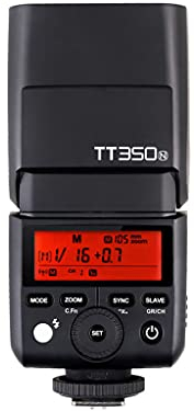 GODOX Blitzgerät TT350N Systemblitzgerät für Nikon Kameras, Schwarz