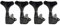 Musiclily Pro 4-in-Line Sealed Mechaniken-Set für 4-Saiter E-Bass Precision Jazz Bass, Schwarz