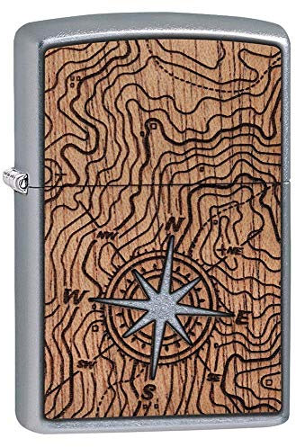 ZIPPO – Woodchuck - Compass – Sturmfeuerzeug, nachfüllbar, in hochwertiger Geschenkbox