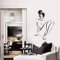 Nackte Frau Vinyl Wandtattoo Sexy Gilrs Erwachsene Room Decor Sexy Mädchen Wandaufkleber Wandhaupt Schlafzimmer Dekoration Kunstwand 84 * 57 Cm