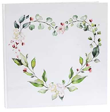 Générique Livre D Or Mariage VÉGÉTAL 24CM Blanc