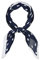 sourcing map Damen 50er Jahre Rhombus Taschentuch Bandana Stirnbänder Plissee Polka Dots Halstuch Kopftuch Navy Blau Weiß 102 x 45cm