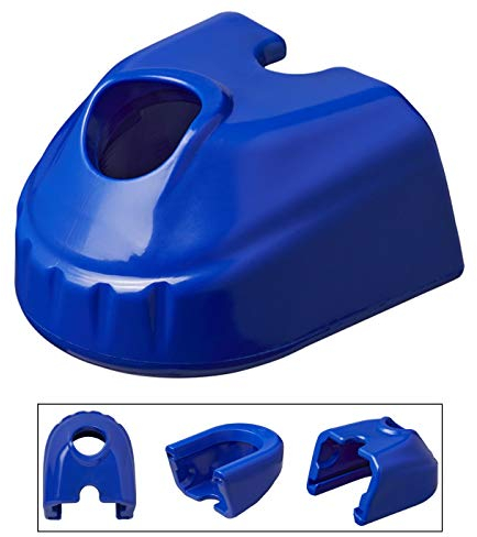 ProPlus 341079V02 Soft Dock Auffahrschutz für AL-KO Kupplung blau 85x74x110mm AHK Pkw mit Loch für Steckschloß