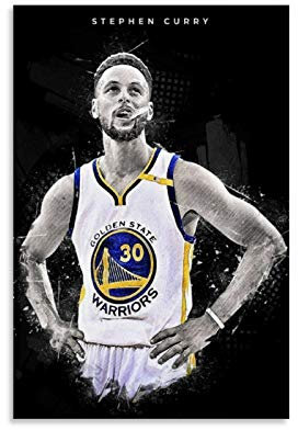 RTYHJ Stephen Curry Leinwand-Kunst-Poster und Wandkunstdruck, modernes Familienschlafzimmer, 50 x 75 cm