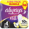 Always Platinum Secure Night Size 4 Sanitary Towels Wings VP 4x14ct