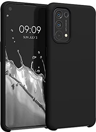 kwmobile Handyhülle für Oppo Find X3 Lite Hülle - Case Silikon - Kabelloses Laden - Schutzhülle Cover in Schwarz