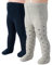 CALZITALY PACK 2 PAIRES Collants Bébé en Coton, Collant Petite Fille, Lisse et à Pois, Gris, Rose, Bleu, De 3 à 24 Mois, 200 DEN, Made in Italy (Bleu+ Gris à pois bleus, 6 mois)