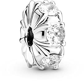 PANDORA Lange Krappen Funkelndes Clip-Charm in Sterling-Silber mit Zirkonia, 790046C01