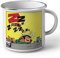 Fabulous Mug en Métal Emaillé Gaston Endormie Bande Dessinee Francaise Vintage