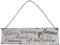 Wellness Erholung Auszeit Entspannung Wohlfühlen Schild Shabby Chic Deko weiß Geschenk Deko Holz HDF ca 28 x 8 cm Wanddeko Wandbild Hängeschild mit Kordel Wellness