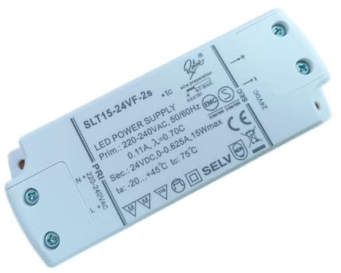 LED Trafo 24V 15W SELF SLT15-24VF-2 Trafo Konstant Spannung DC 0,5-15 Watt 0,625A Konverter Transformator Driver