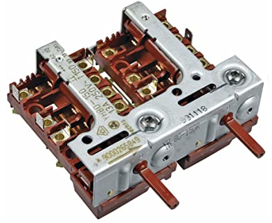easyPART Kompatibel/Ersatz für BOSCH 00643741 Kochplattenschalterblock Schalterblock rechts 2facher Energieregler Kochfeld Herd Siemens 643741 YH80-150 Kochplatten stufenlose Regulierung eingesetzt in